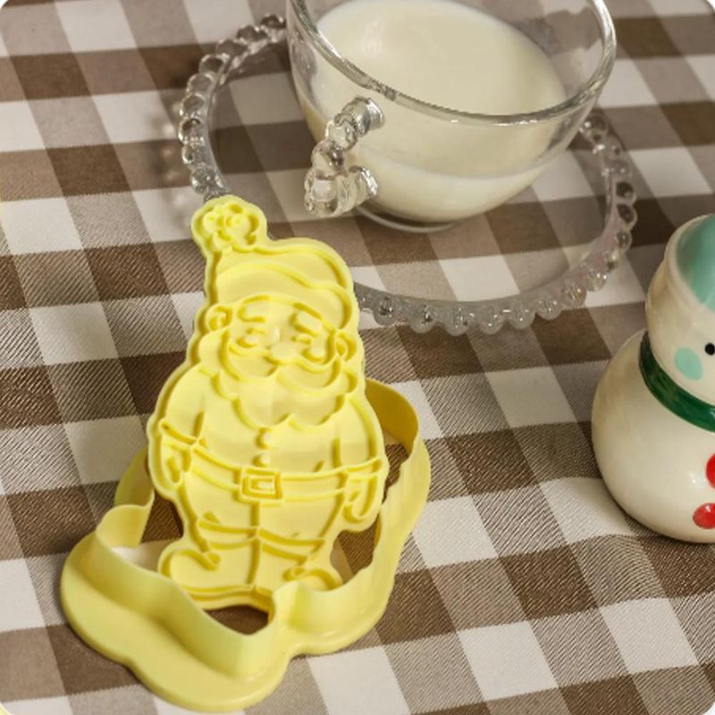 Cortador com Carimbo Papai Noel 10cm Ref. 413823 BlueStar (02 peças)