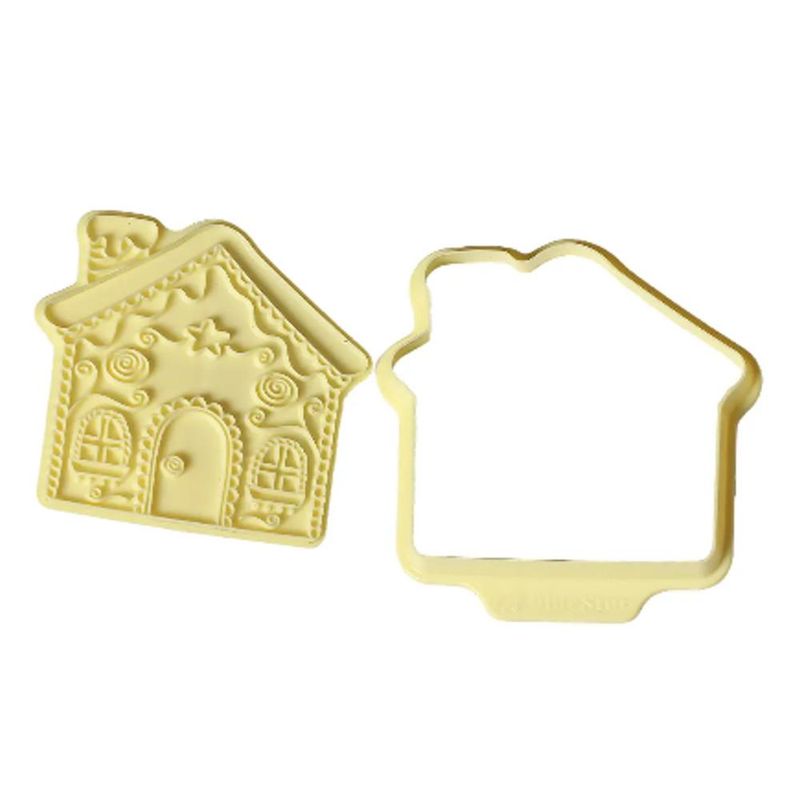 Cortador com Carimbo Casinha Doce 10cm Ref. 414370 BlueStar (02 peças)