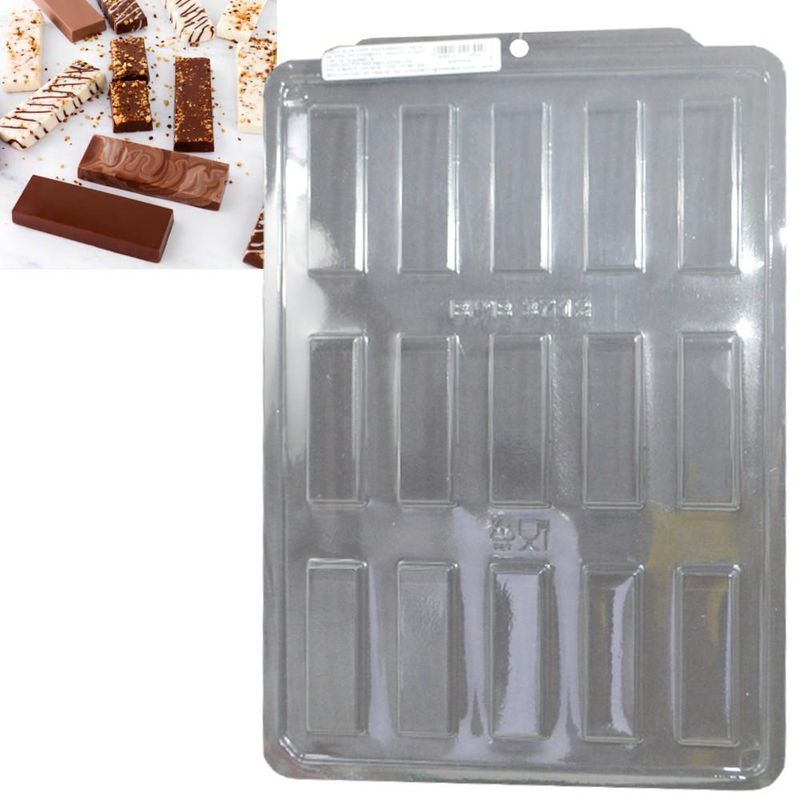 Forma de Acetato Simples Semiprofissional Barrinha 15 Cavidades Ref. 3712 BWB (01 unidade)