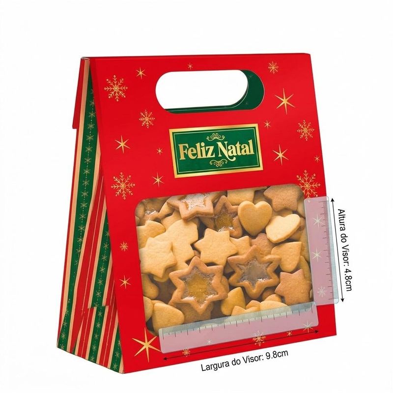 Saco Practice com Visor e Alça Feliz Natal 13x5.5x13cm C6186 Ideia (01 unidade)